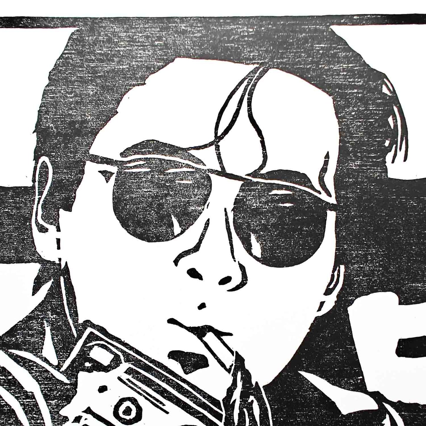 A Better Tomorrow - woodcut print