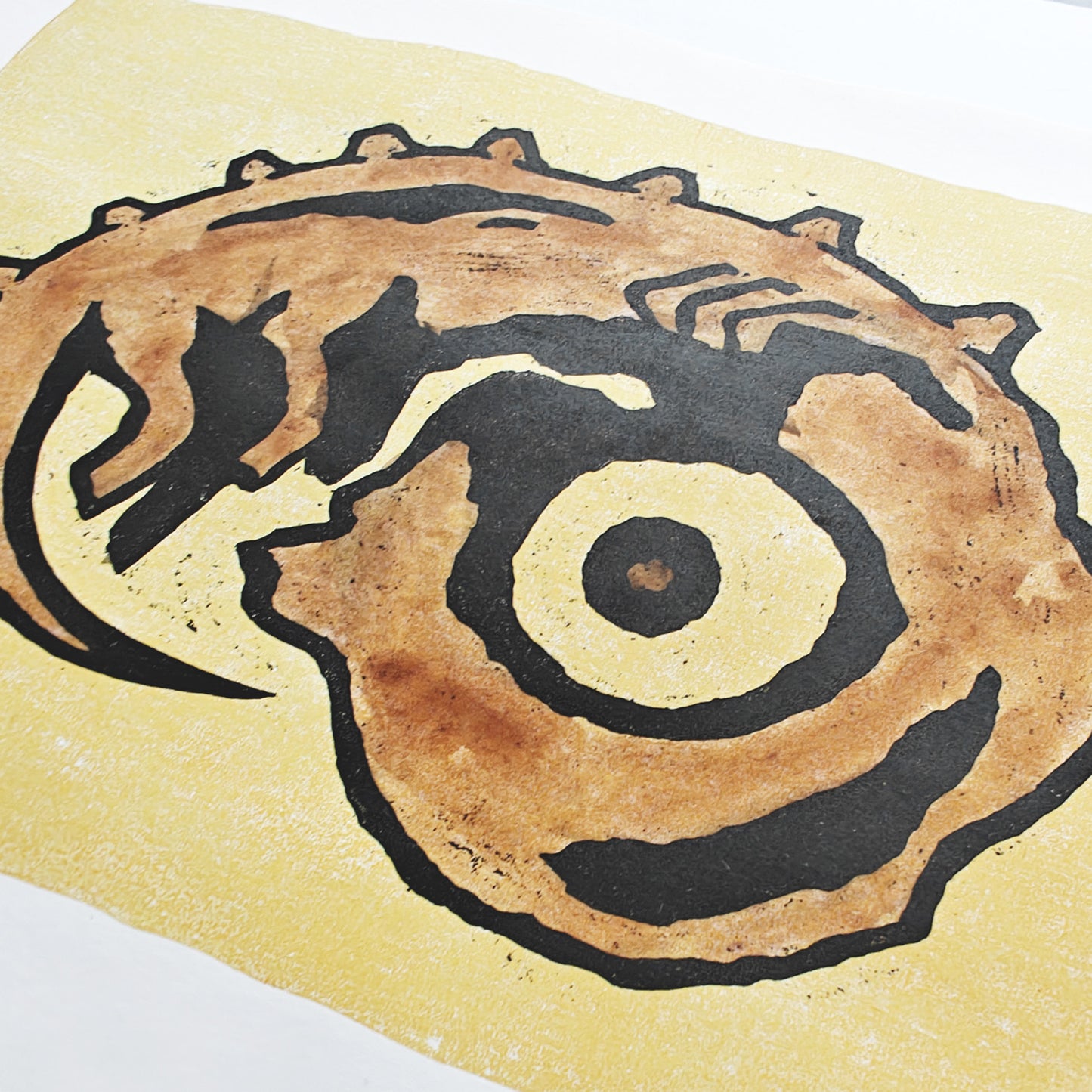Adam - woodcut print