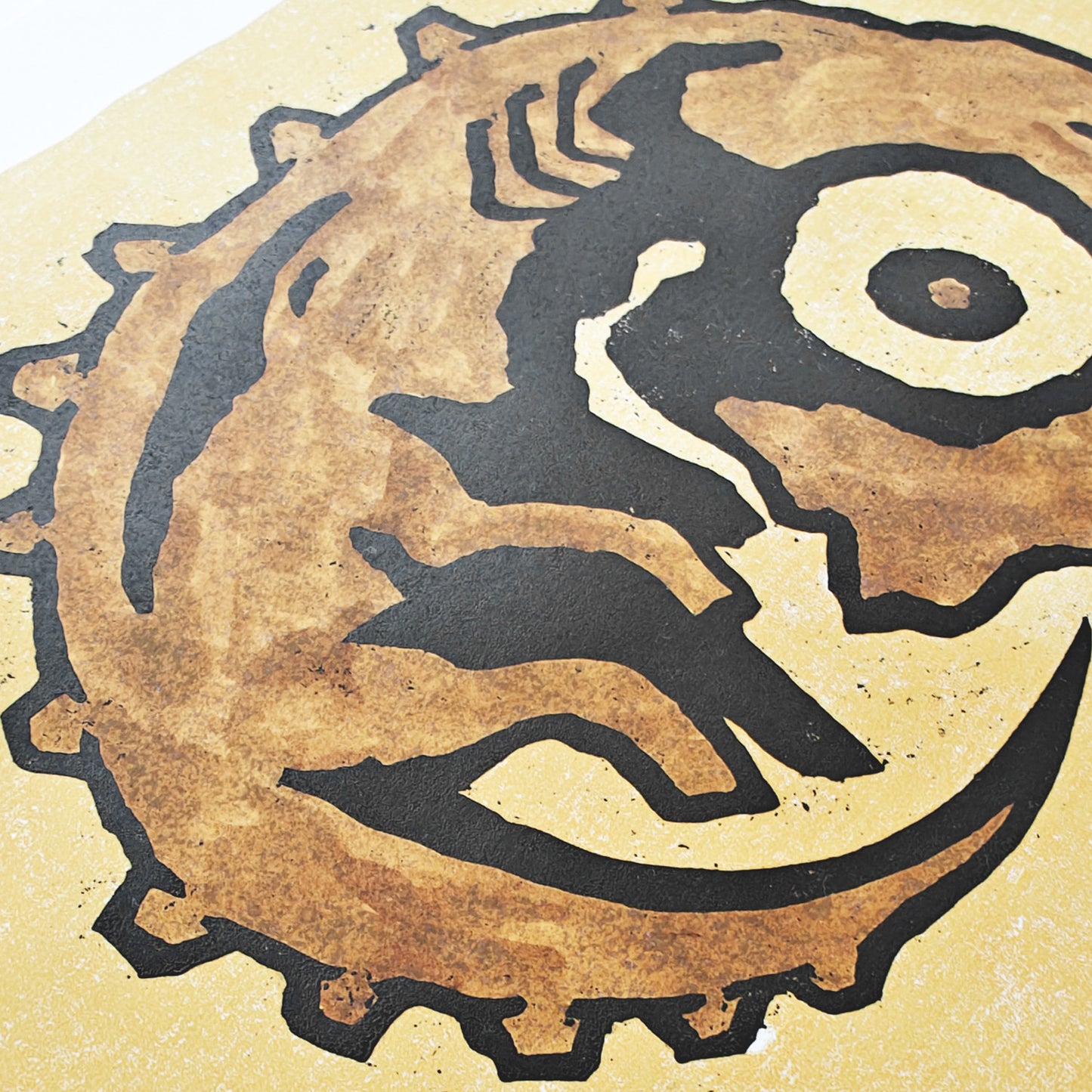 Adam - woodcut print