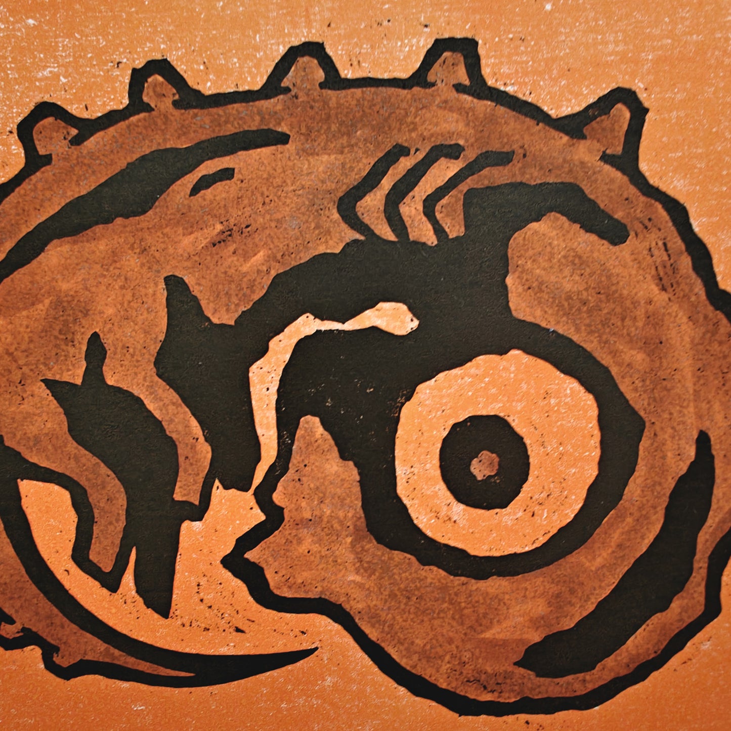 Adam - woodcut print