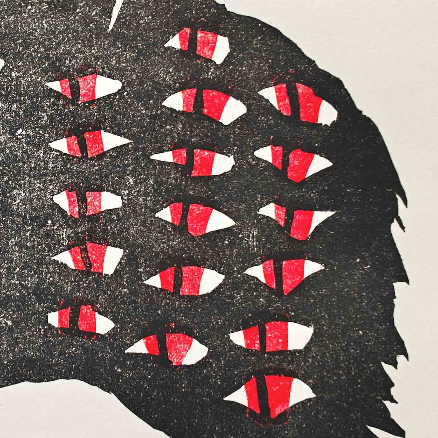 Baskerville - woodcut print