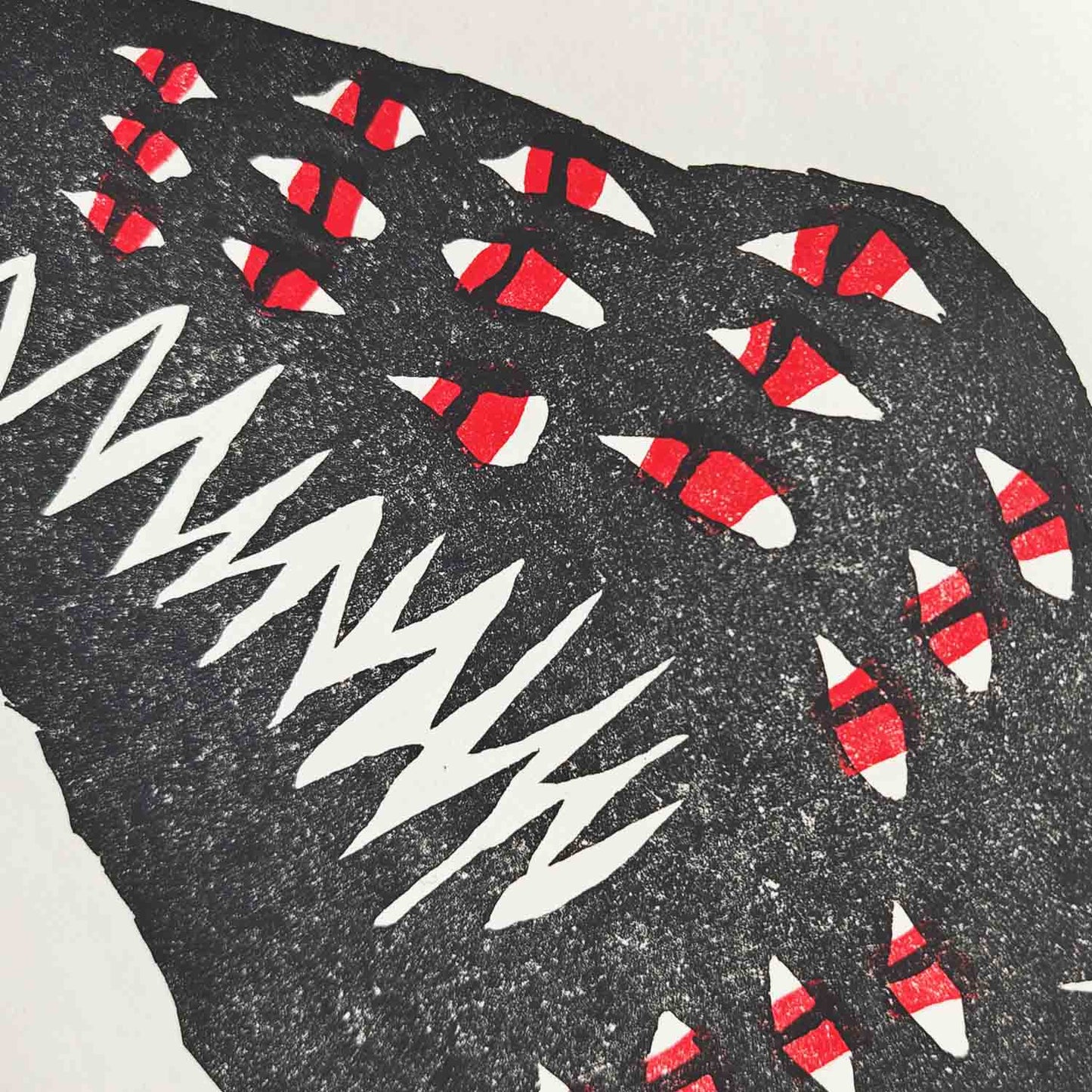 Baskerville - woodcut print