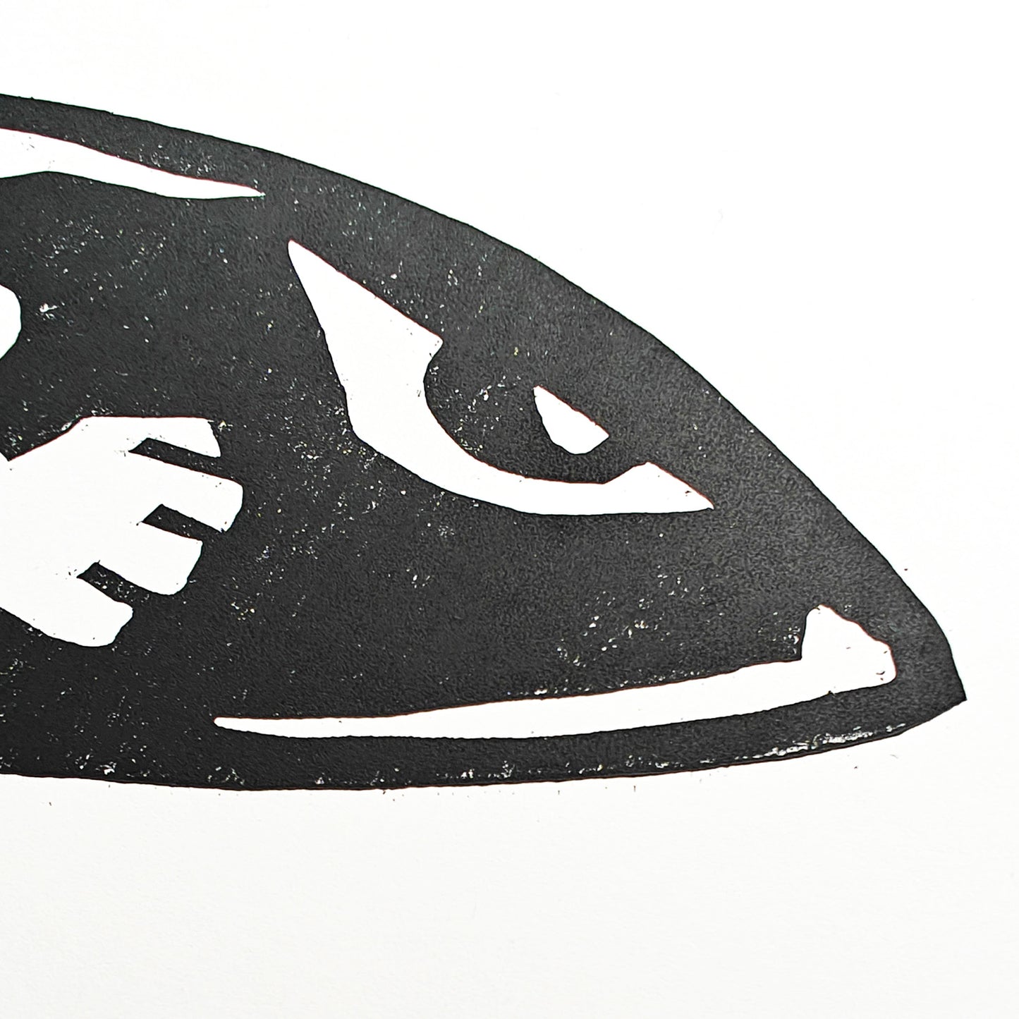 Bullet Bill - woodcut print