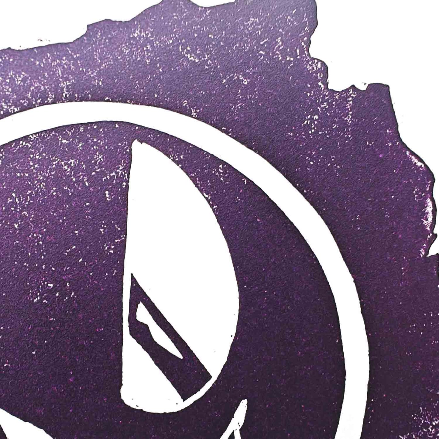 Gastly - woodcut print