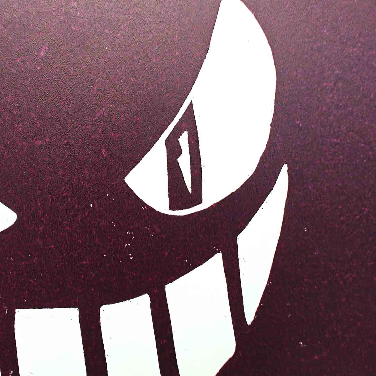 Gengar - woodcut print