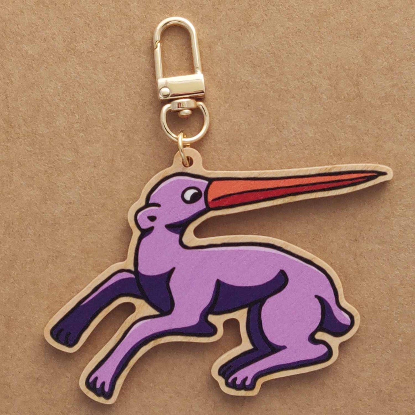 Medieval Marginalia - wooden keychains