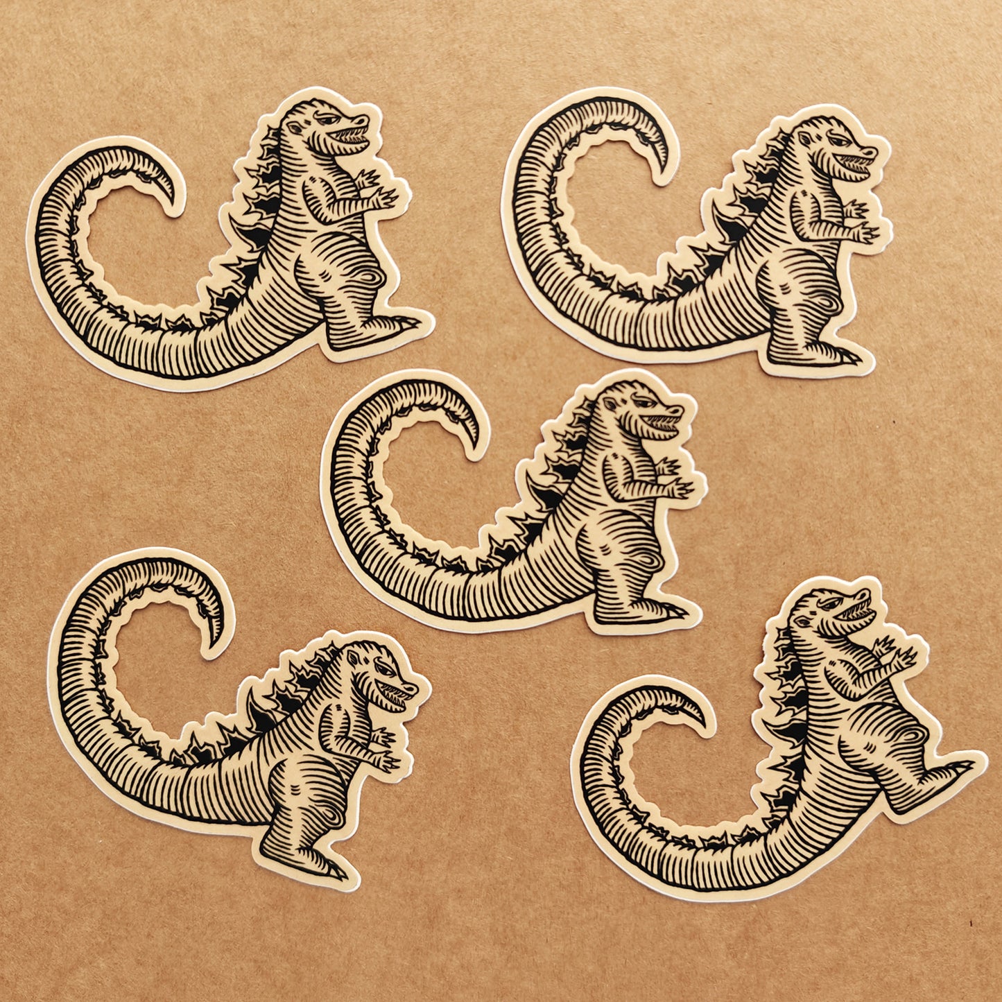 Medieval Godzilla - vinyl sticker