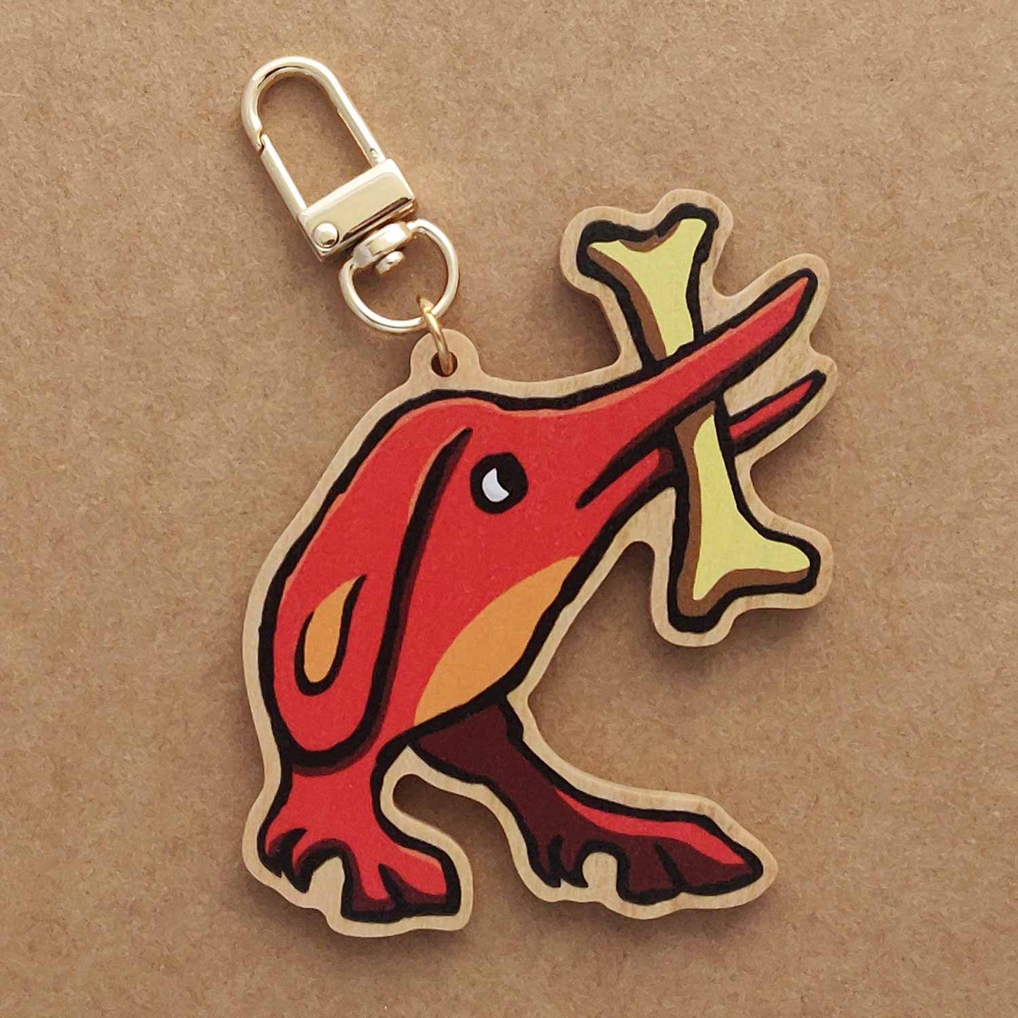 Medieval Marginalia - wooden keychains