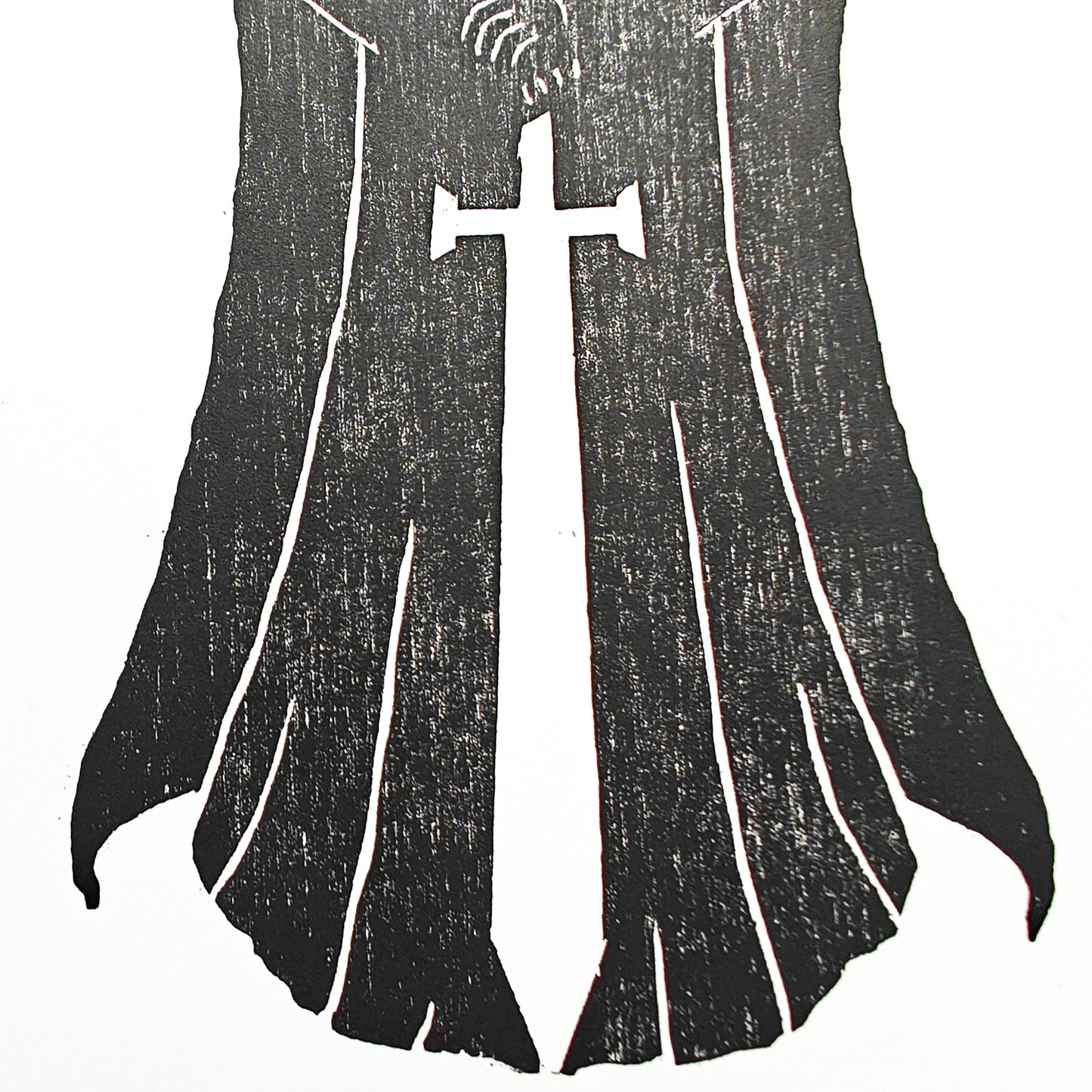 Guardian - woodcut print