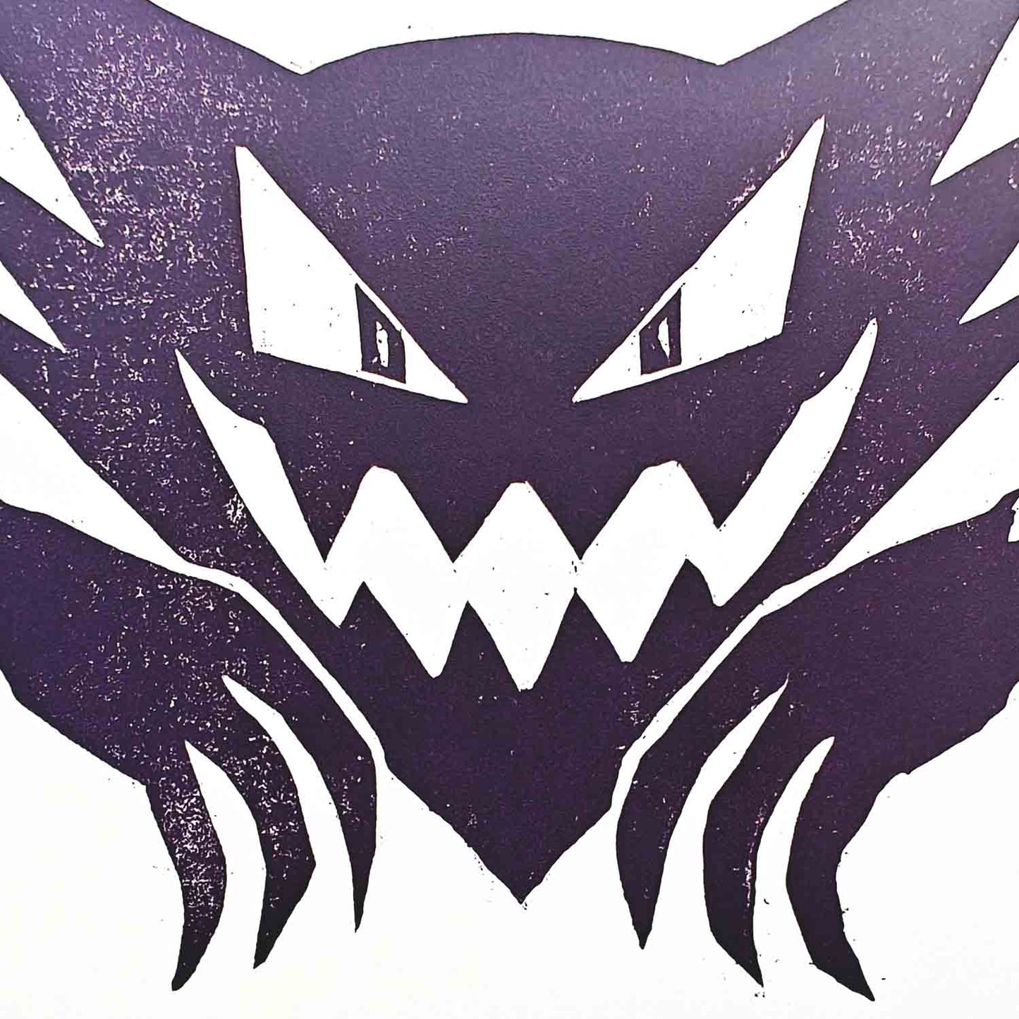 Haunter - woodcut print