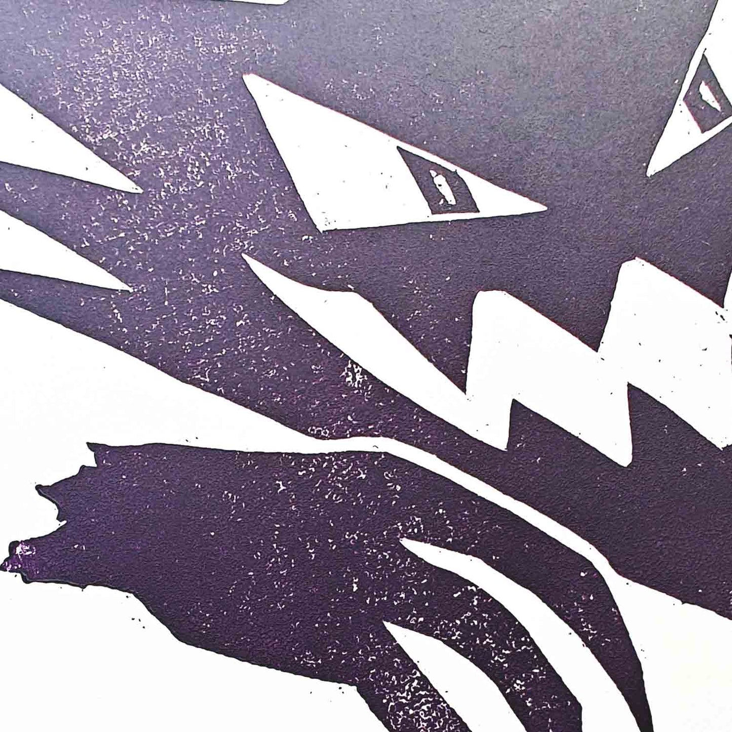 Haunter - woodcut print