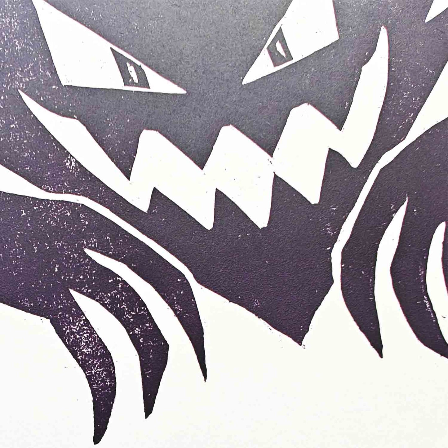 Haunter - woodcut print