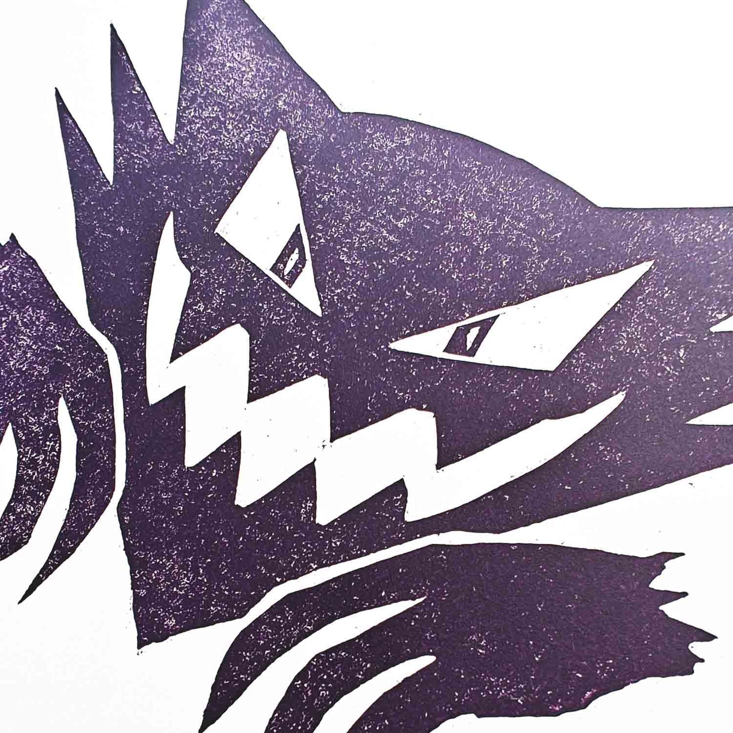 Haunter - woodcut print