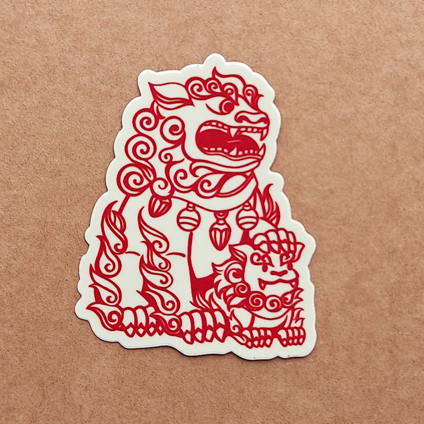 Chinese Guardian Lions - vinyl stickers