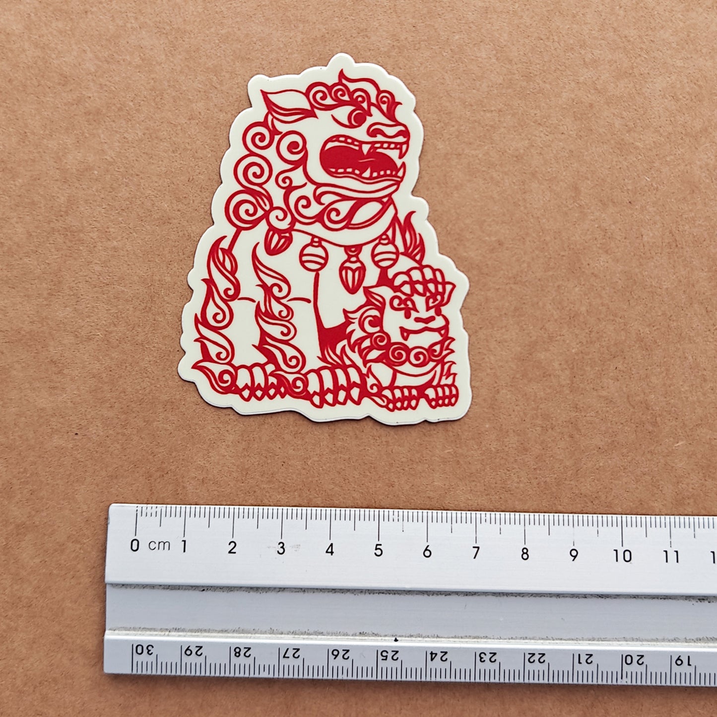 Chinese Guardian Lions - vinyl stickers