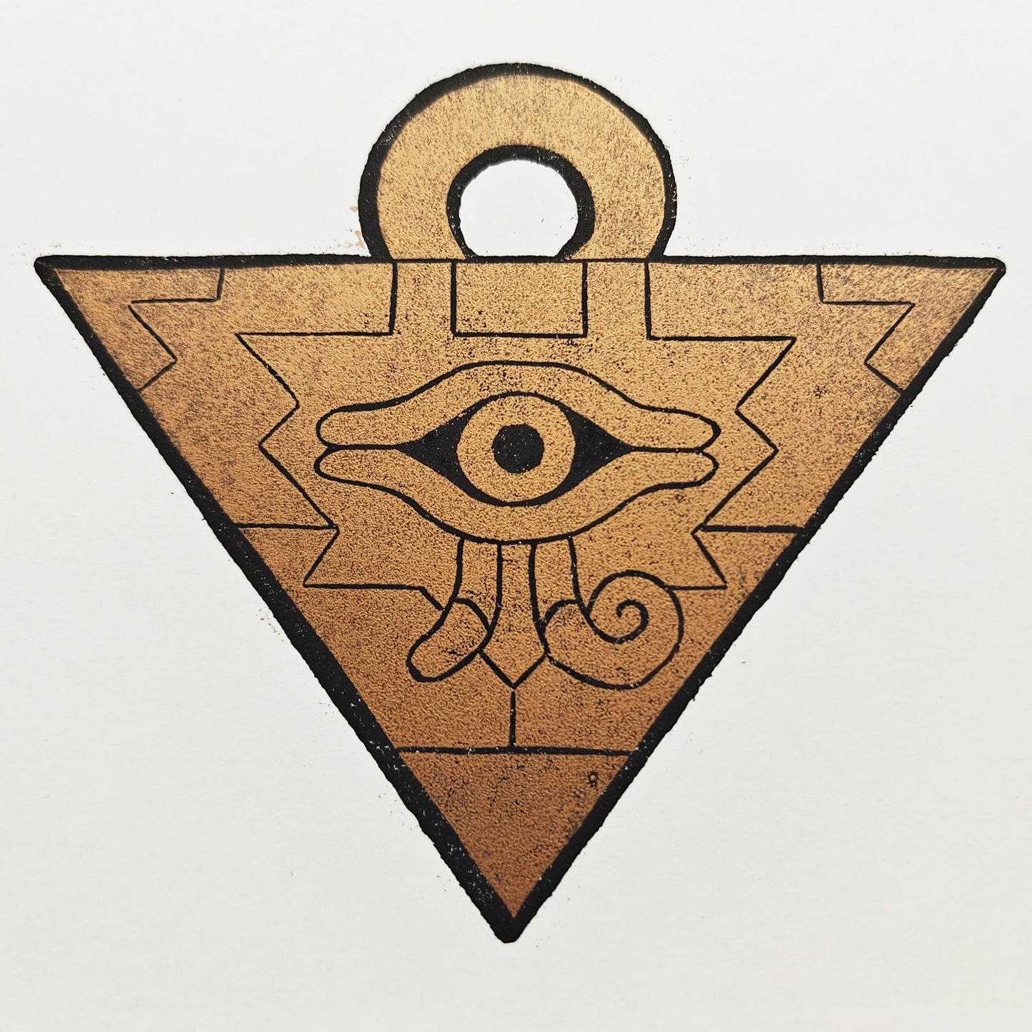 Millennium Puzzle - woodcut print