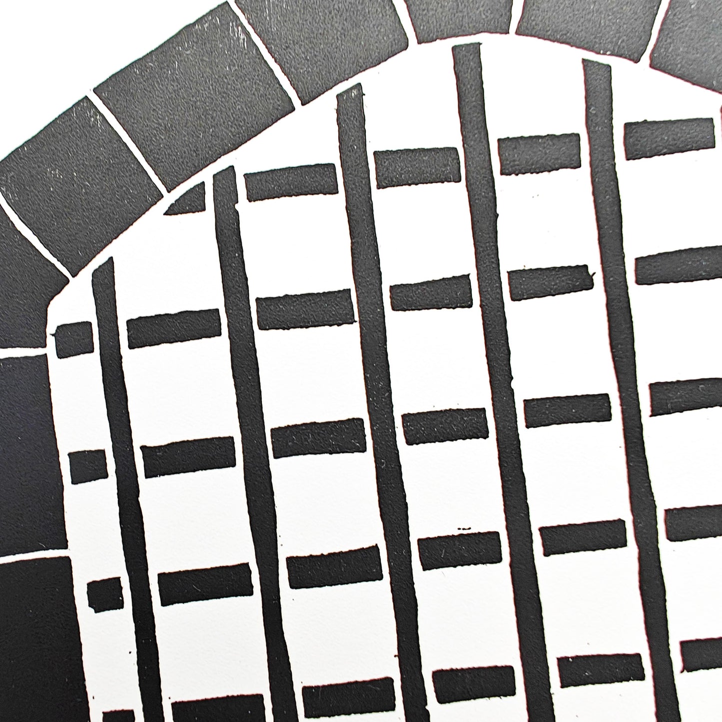 Portcullis - woodcut print