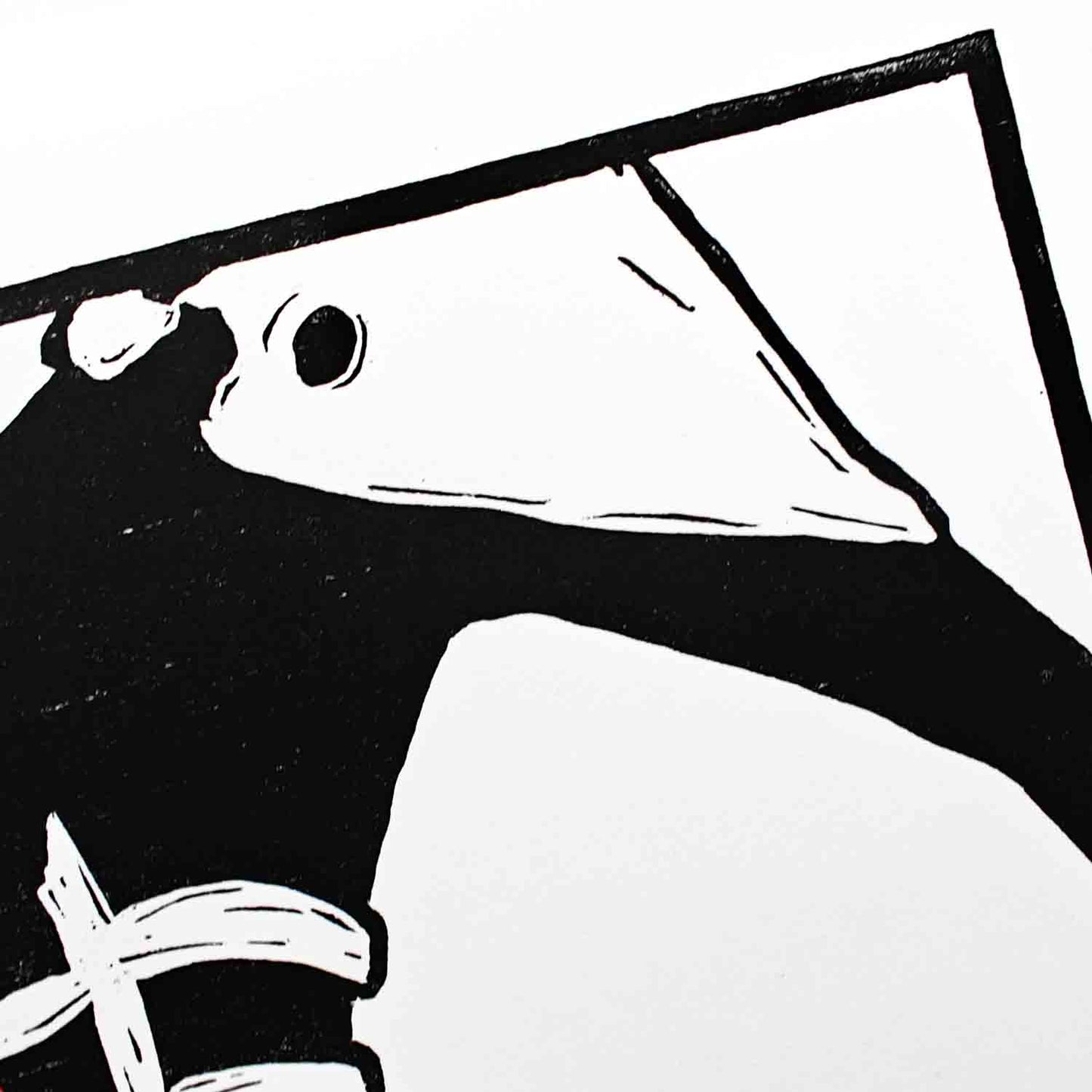 Sachiel - woodcut print