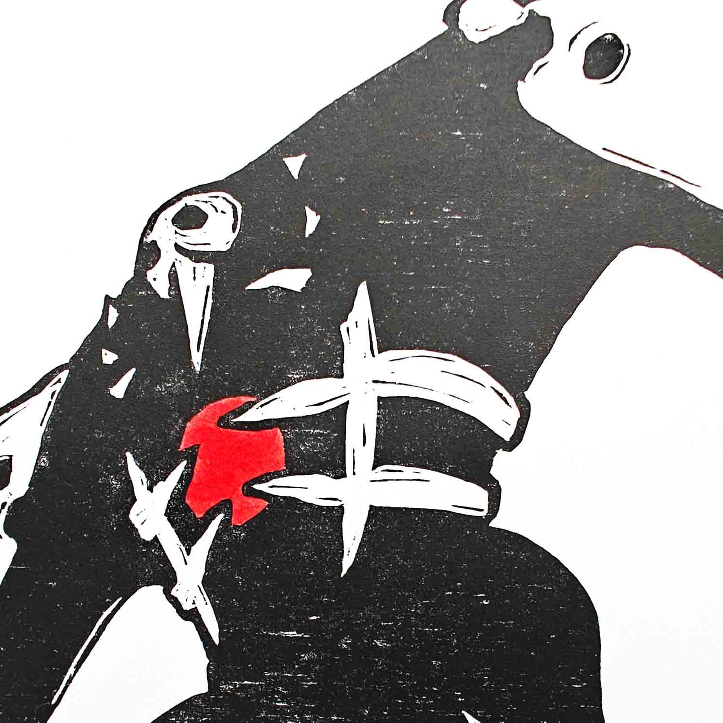 Sachiel - woodcut print