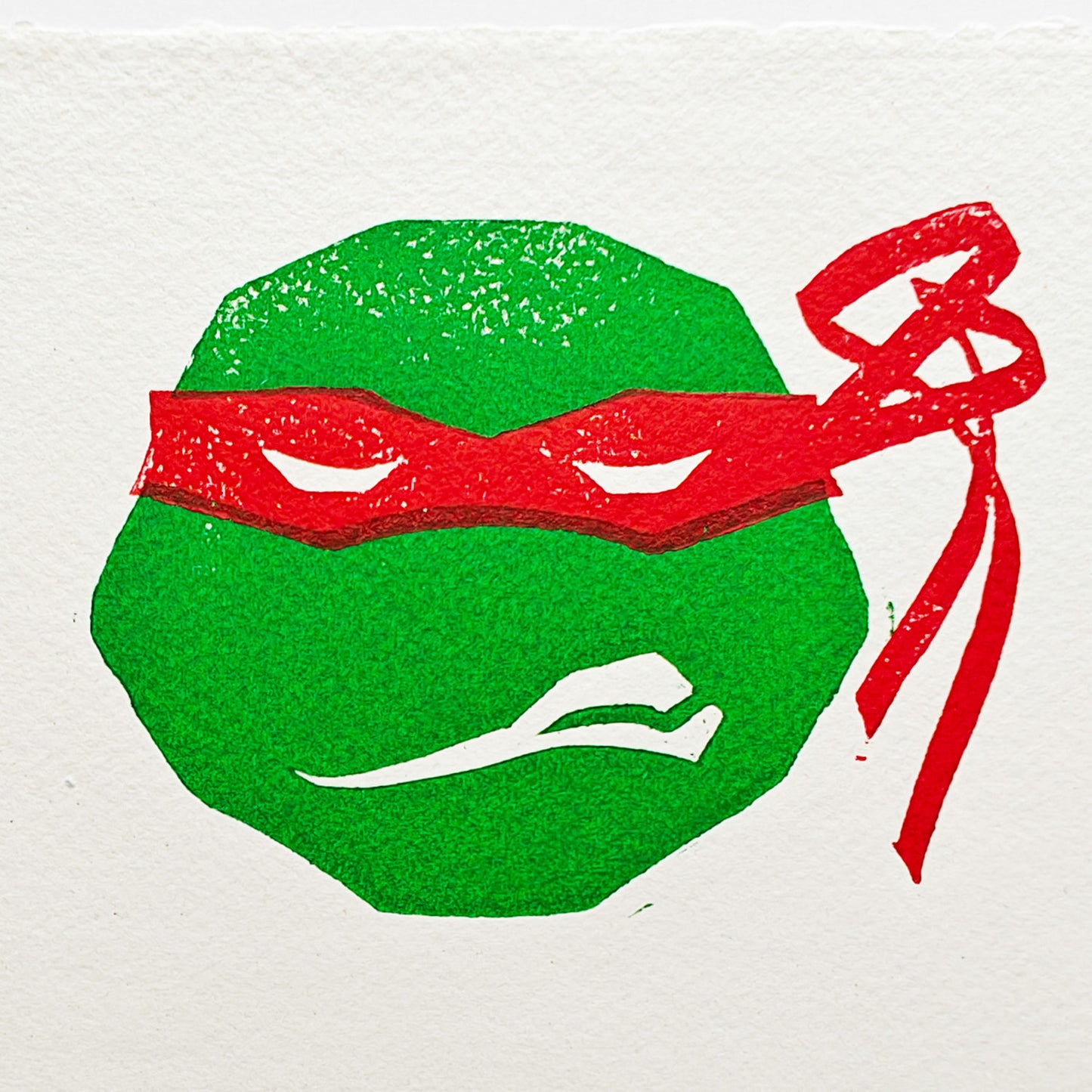 TMNT - woodcut print