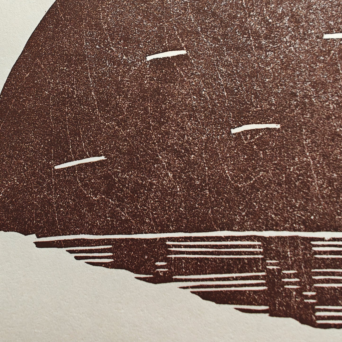 The Man with No Name - woodcut print