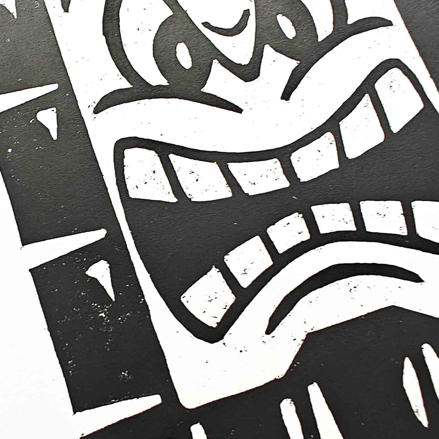 Thwomp - woodcut print