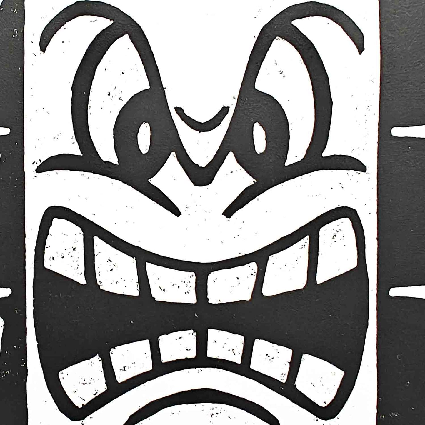 Thwomp - woodcut print