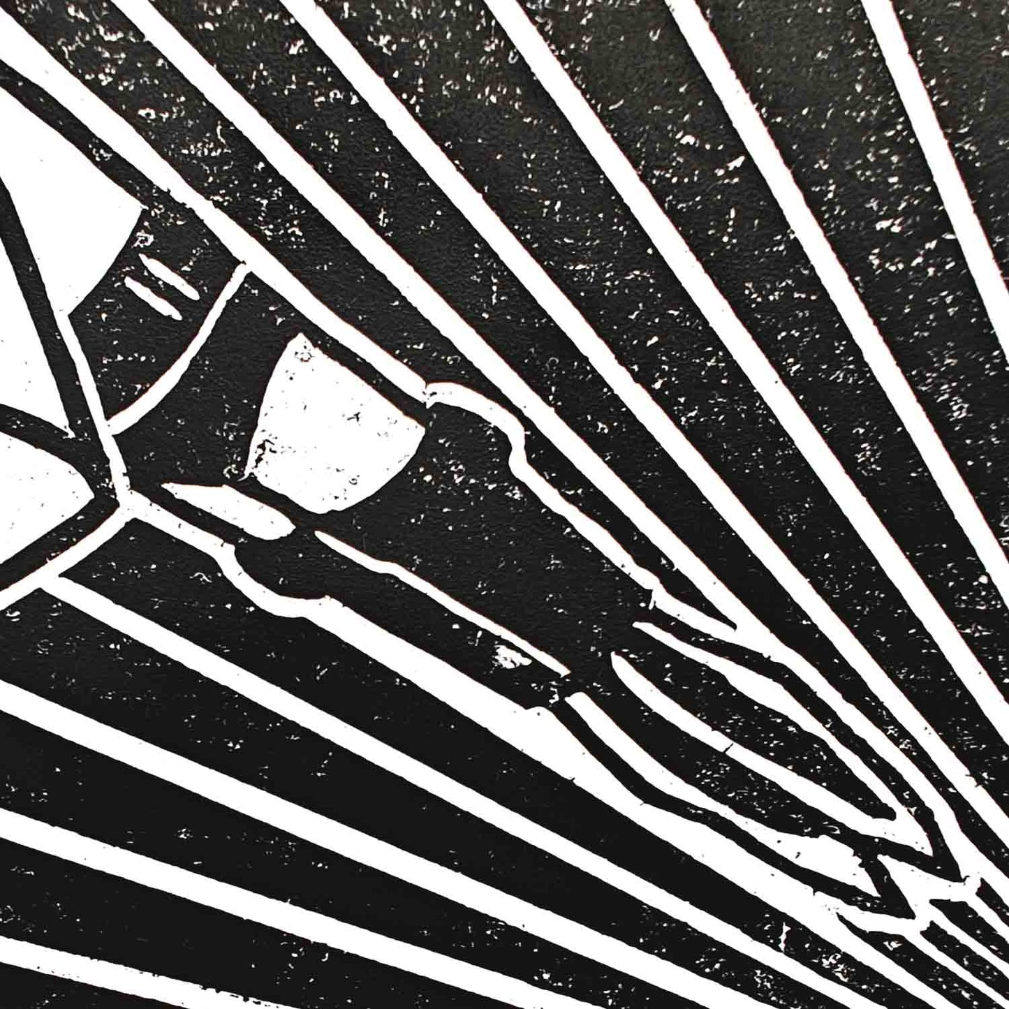 Astro Boy - woodcut print