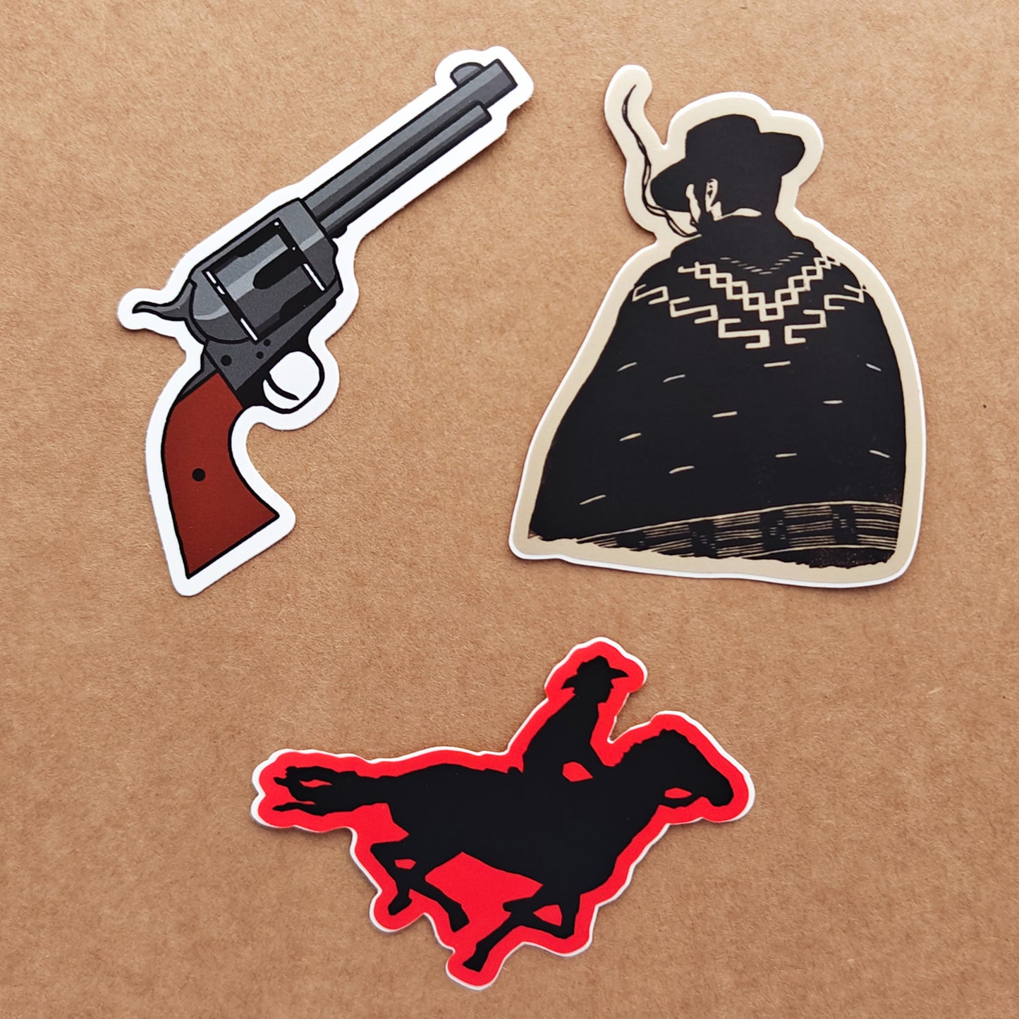Cowboy on horseback - vinyl sticker