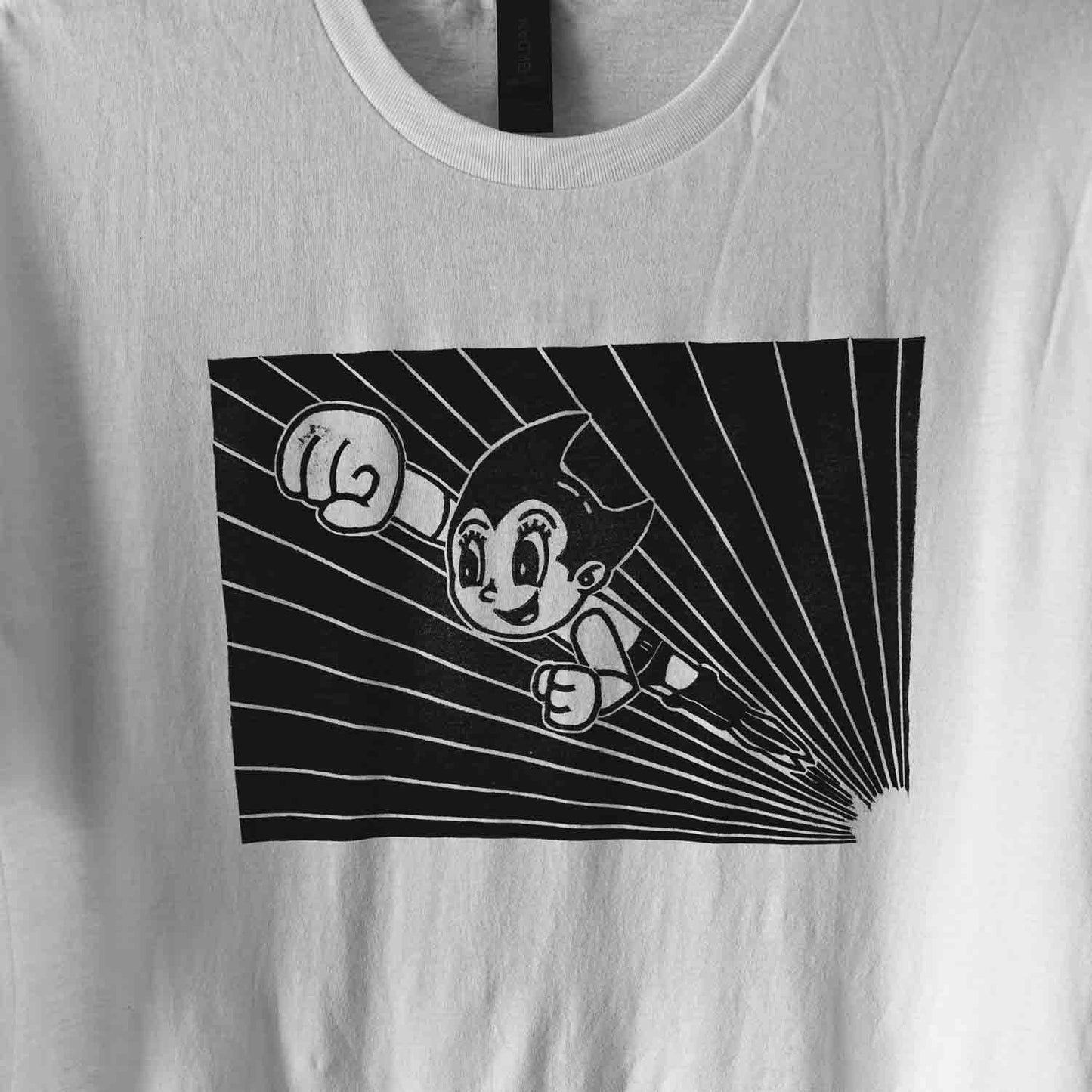 Astro Boy - woodcut printed t-shirt