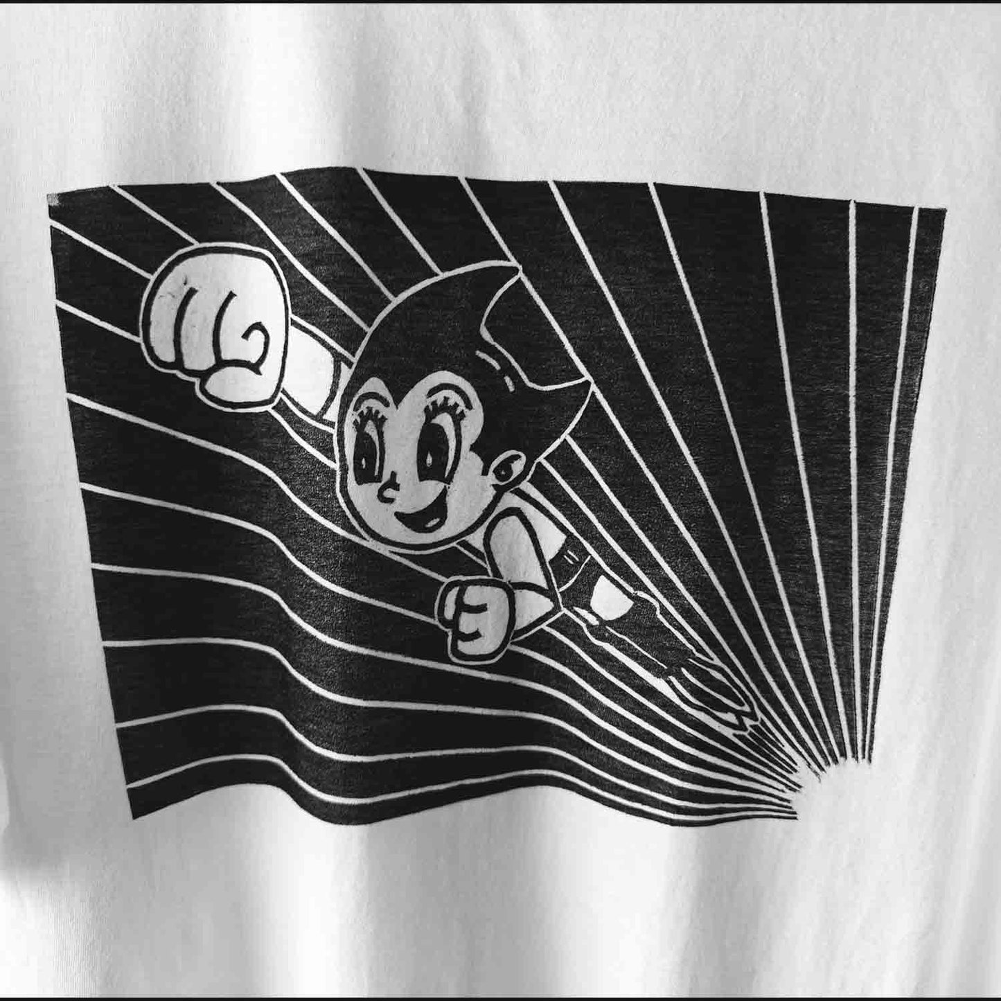 Astro Boy - woodcut printed t-shirt