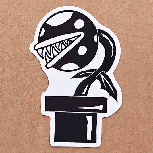Piranha Plant - vinyl sticker