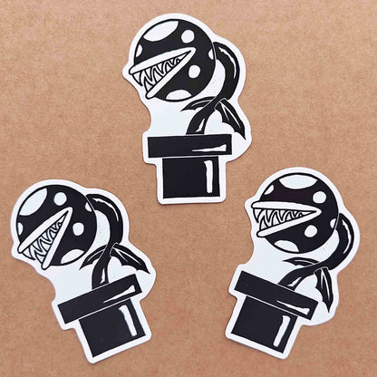 Piranha Plant - vinyl sticker