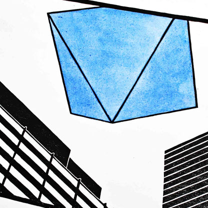 Ramiel - woodcut print