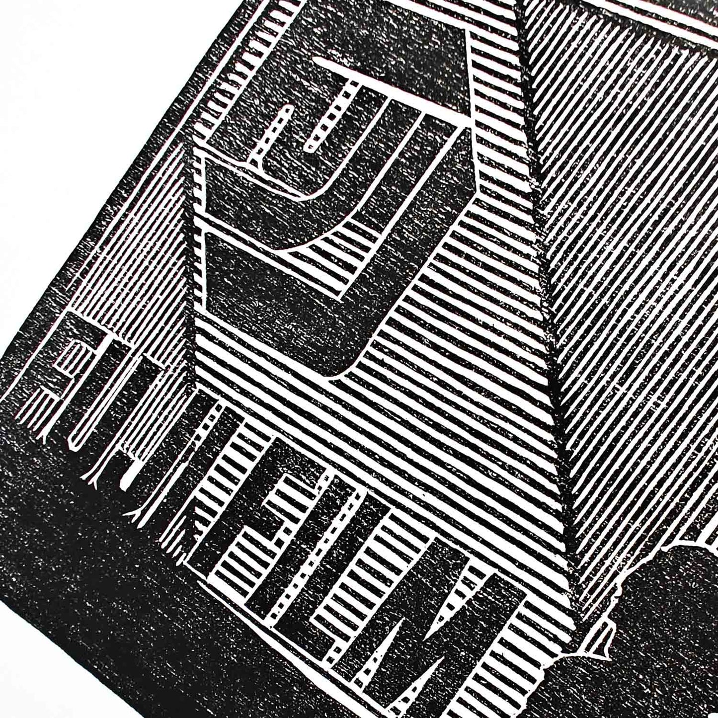 Taipei Story - woodcut print