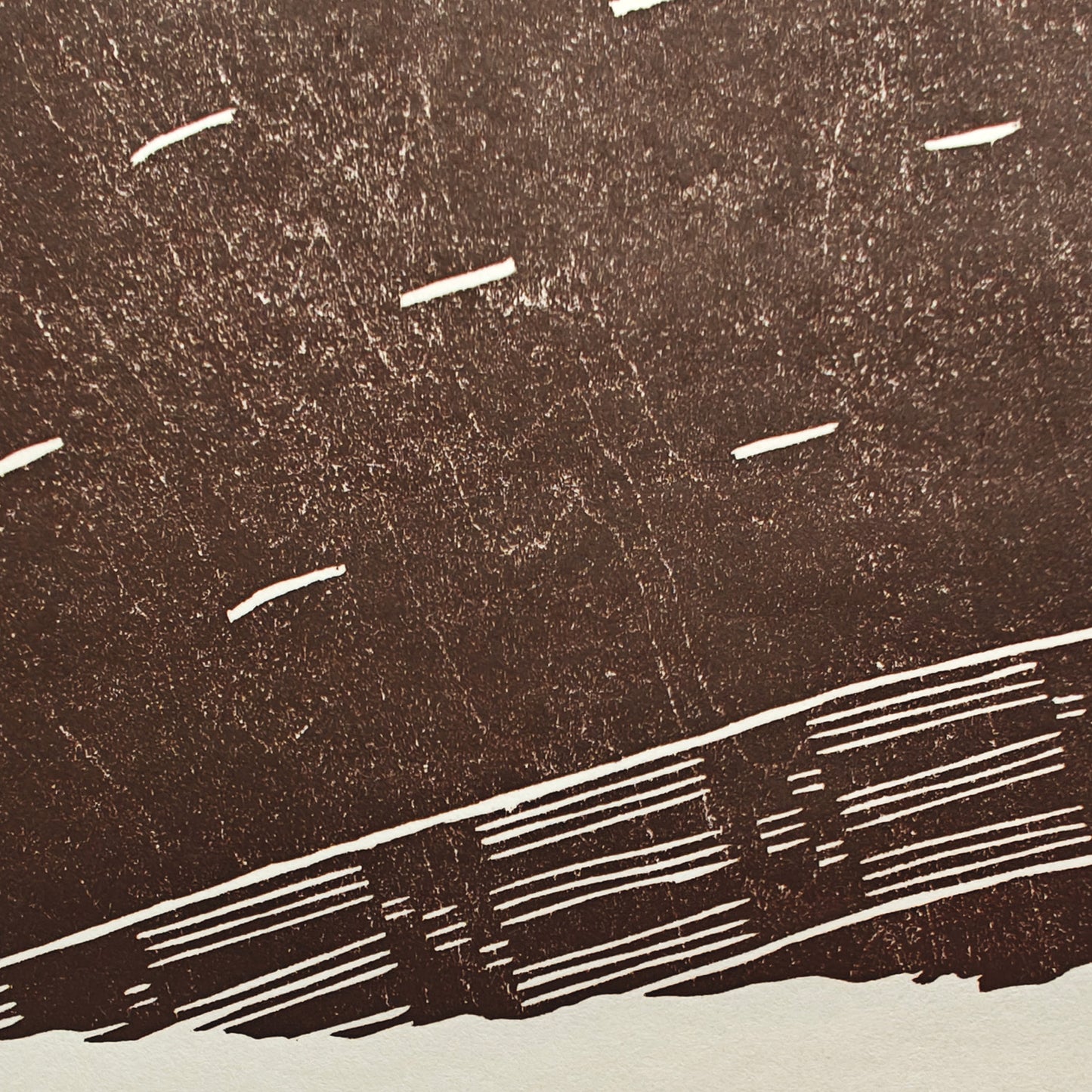 The Man with No Name - woodcut print